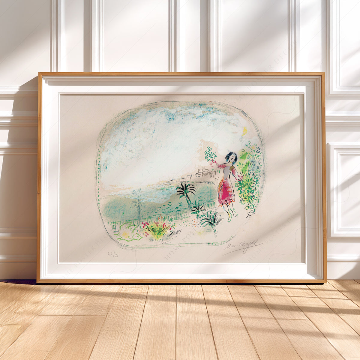 Marc Chagall Bay of Angels Art Print — artwork preview 5