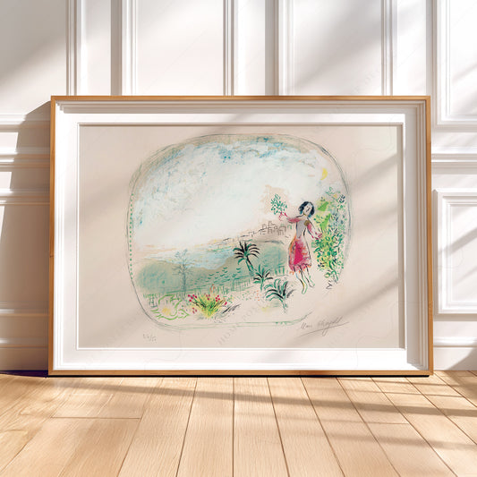 Marc Chagall Bay of Angels Art Print — artwork preview 5