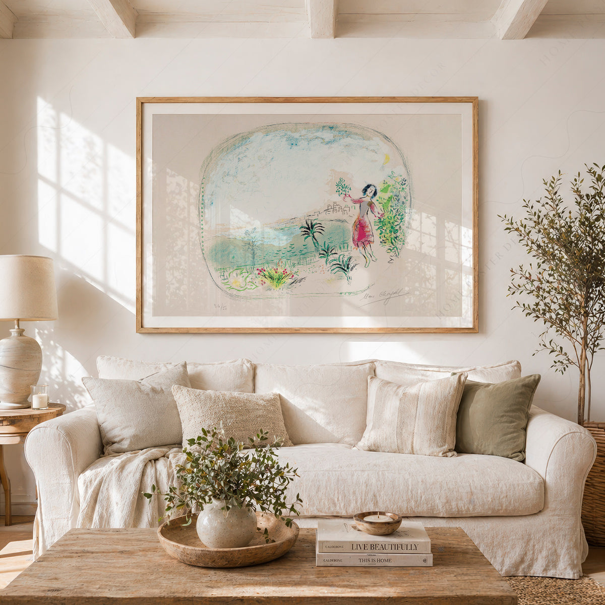 Marc Chagall Bay of Angels Art Print — artwork preview 23