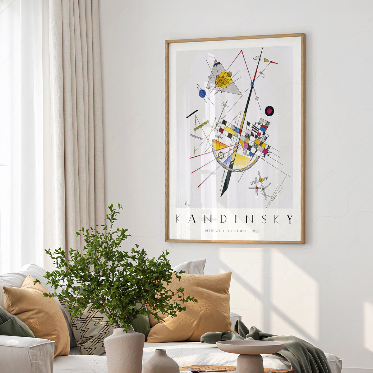 Wassily Kandinsky Geometric Abstract Exhibition Poster Art Print — artwork preview 6