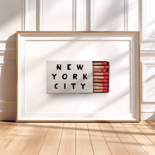 New York City Matchbox Print – Vintage Photography Wall Art Poster — artwork preview 5