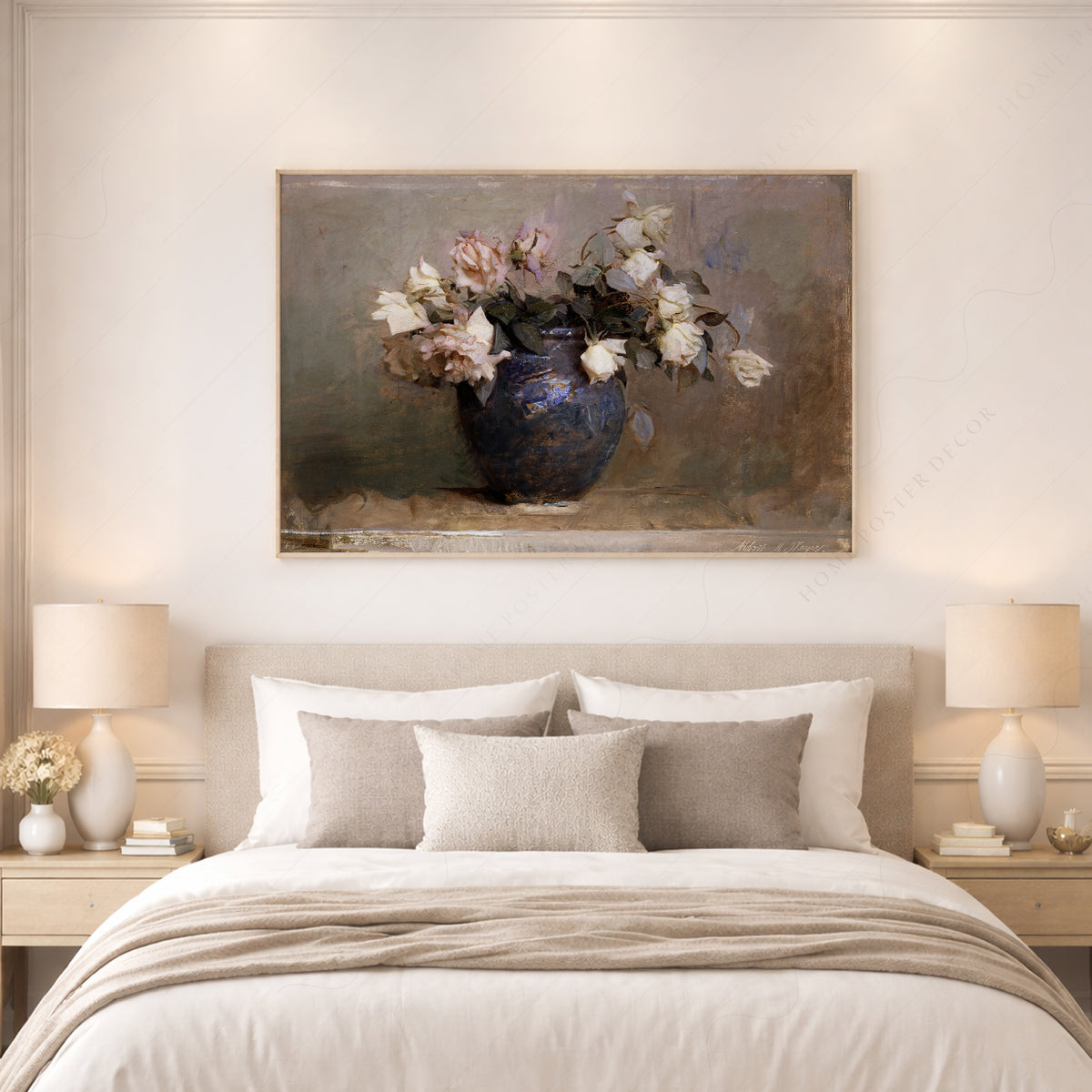 Abbott Handerson Thayer Flowers in a Blue Vase Art Print — artwork preview 17