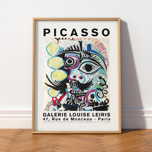 Pablo Picasso Galerie Louise Leiris Exhibition Poster – Modern Art Print — artwork preview 2