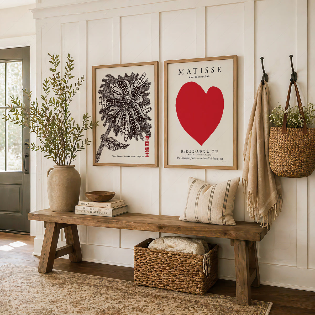 Kusama and Matisse Heart Pair – Set of 2 Art Prints — artwork preview 16