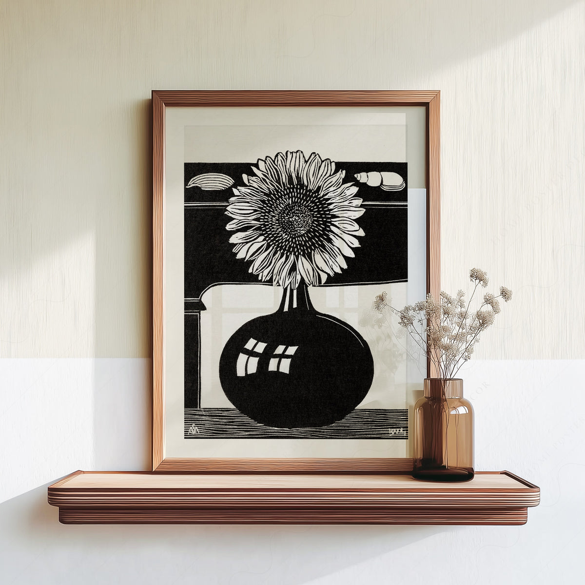 Samuel Jessurun de Mesquita Sunflower in a Black Vase Art Print — artwork preview 18
