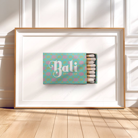Bali Indonesia Matchbox Print – Vintage Travel Poster Wall Art Decor — artwork preview 5