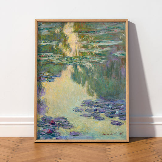 Claude Monet Water Lilies Art Print – Impressionist Poster Wall Decor — artwork preview 2