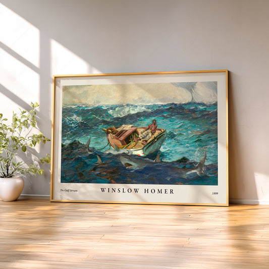 Winslow Homer The Gulf Stream Art Print – Nautical Wall Art Poster 77-2 — artwork preview 2
