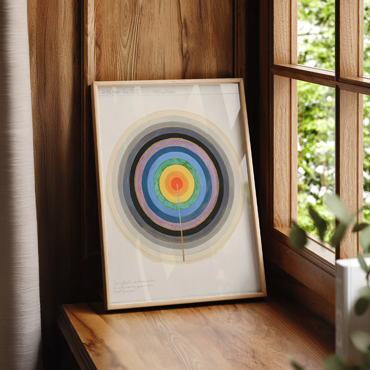 Hilma af Klint Concentric Rainbow Circles Art Print — artwork preview 7