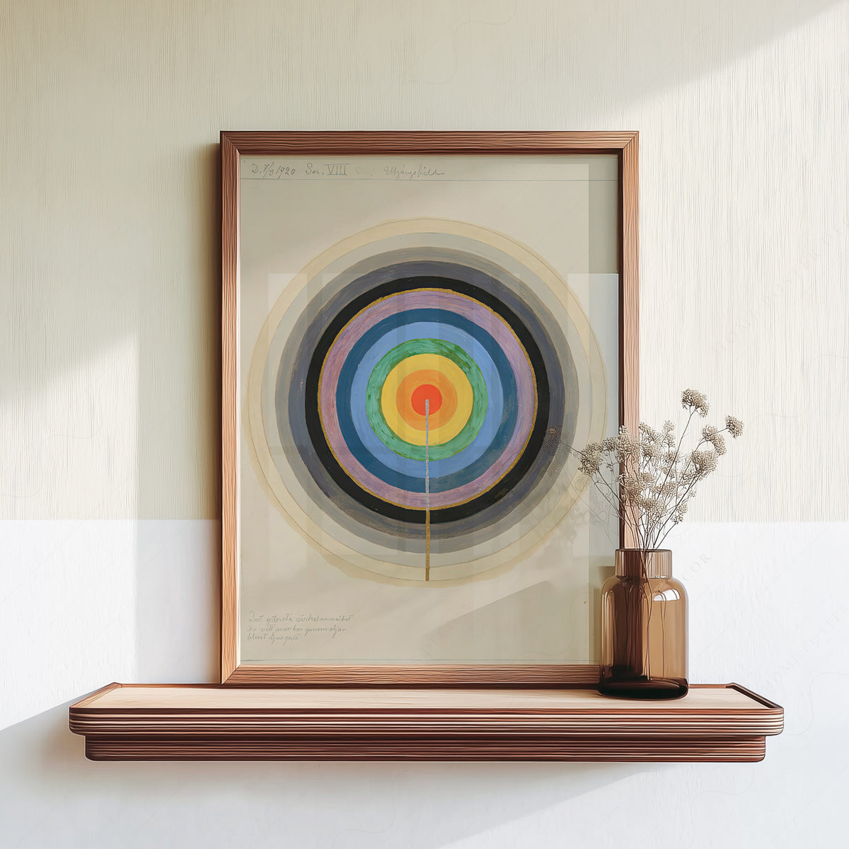 Hilma af Klint Concentric Rainbow Circles Art Print — artwork preview 18