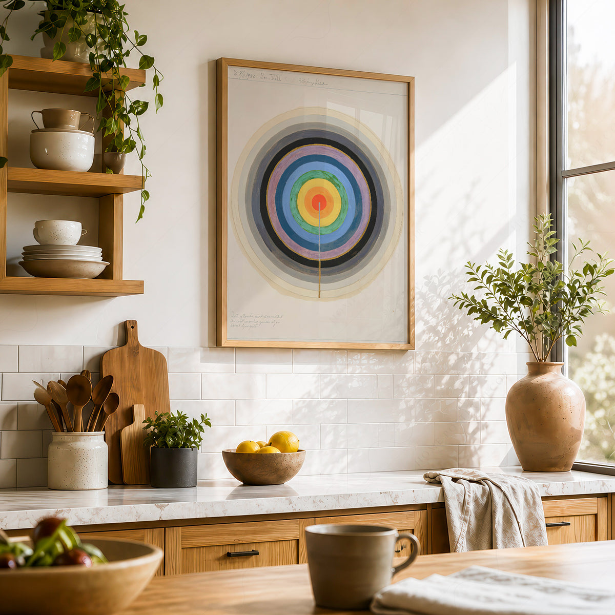Hilma af Klint Concentric Rainbow Circles Art Print — artwork preview 23
