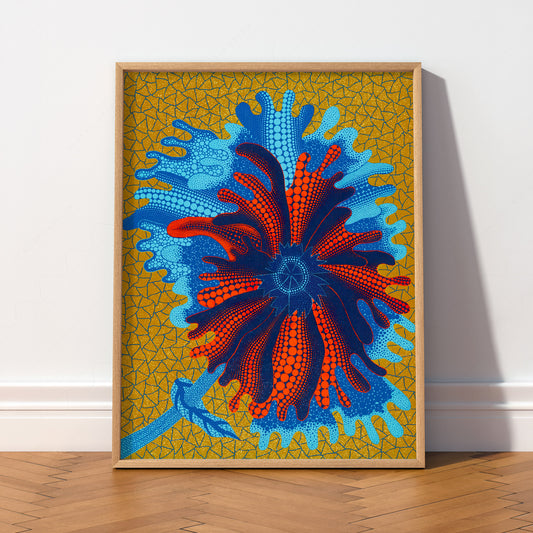 Yayoi Kusama Flower Art Print – Contemporary Japanese Wall Art Poster — artwork preview 2
