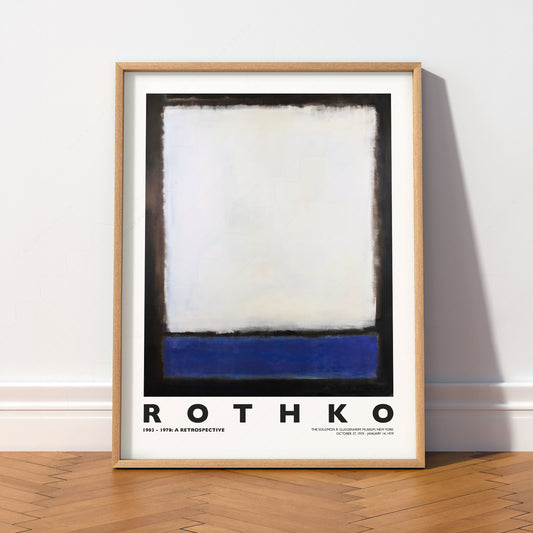 Mark Rothko Untitled Blue and White Art Print – Abstract Expressionist Poster — artwork preview 2