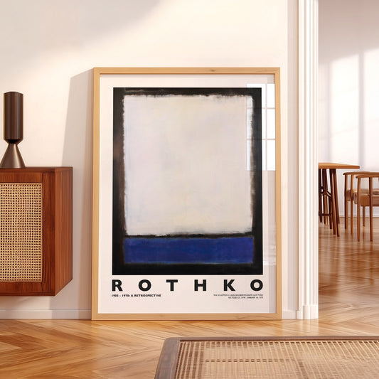 Mark Rothko Untitled Blue and White Art Print – Abstract Expressionist Poster — artwork preview 5