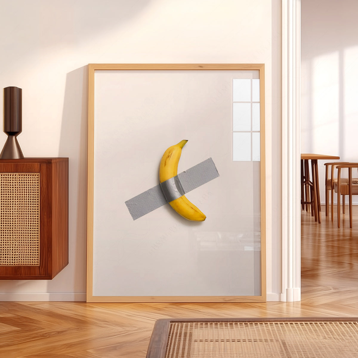 Maurizio Cattelan Taped Banana Art Print — artwork preview 5