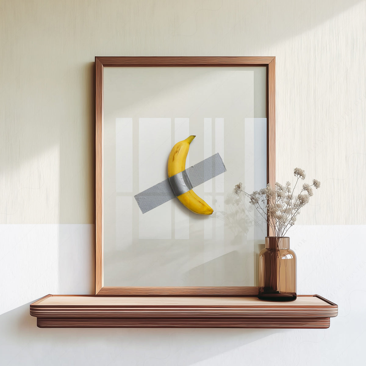 Maurizio Cattelan Taped Banana Art Print — artwork preview 18