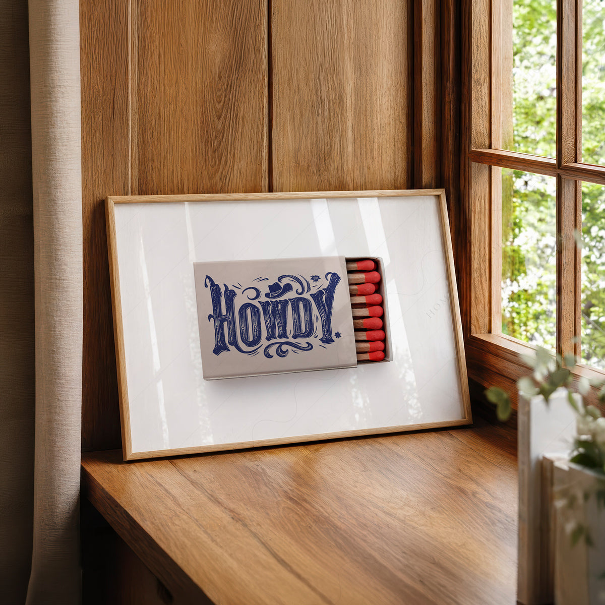 Howdy Matchbox Art Print — artwork preview 22