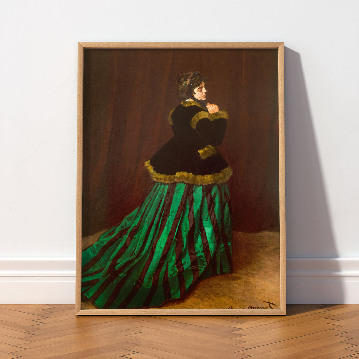 Claude Monet Portrait of Camille Monet Art Print — artwork preview 2