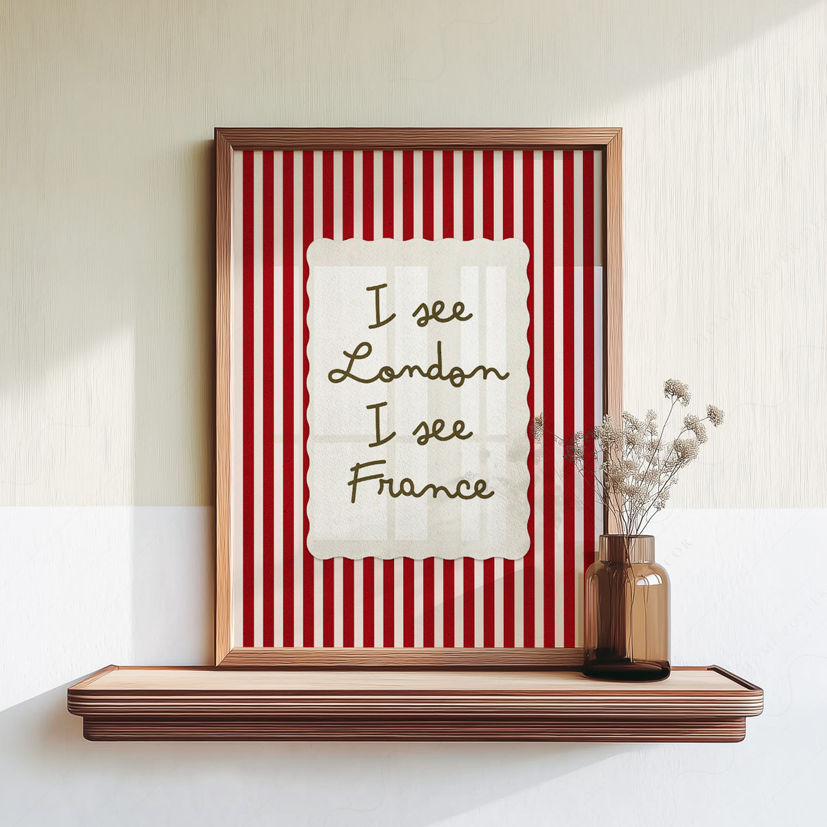 I See London I See France Quote Art Print — artwork preview 18