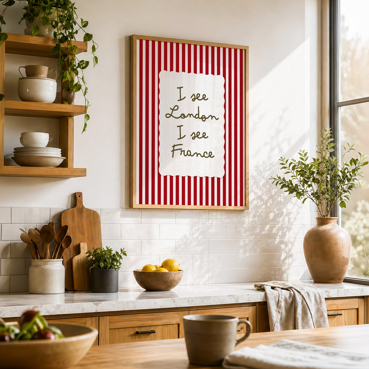 I See London I See France Quote Art Print — artwork preview 23
