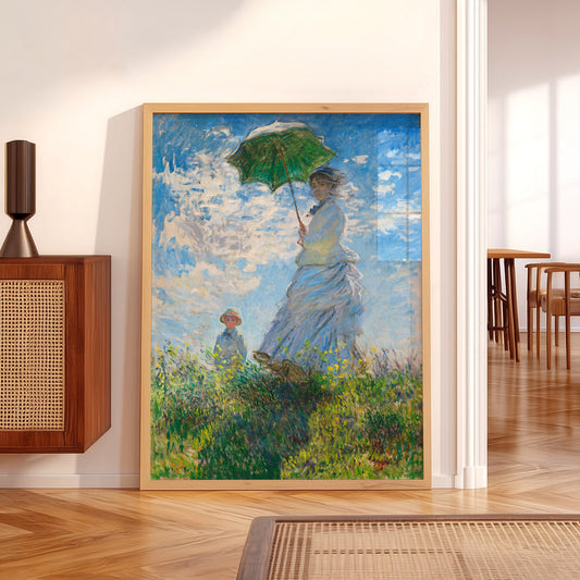Claude Monet, Woman with a Parasol Art Print – Impressionist Wall Decor — artwork preview 5