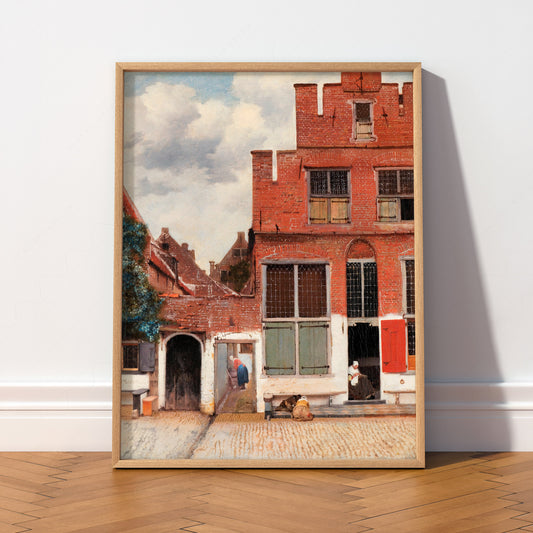 Johannes Vermeer The Little Street Art Print – Dutch Golden Age Wall Art — artwork preview 2