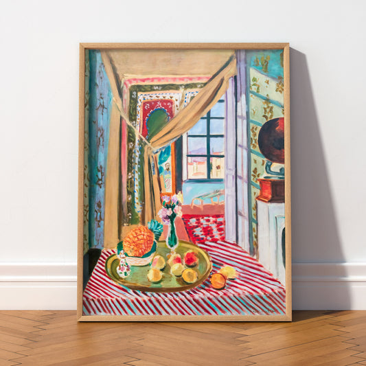 Henri Matisse Interior With Phonograph Art Print – Colorful Wall Decor — artwork preview 2