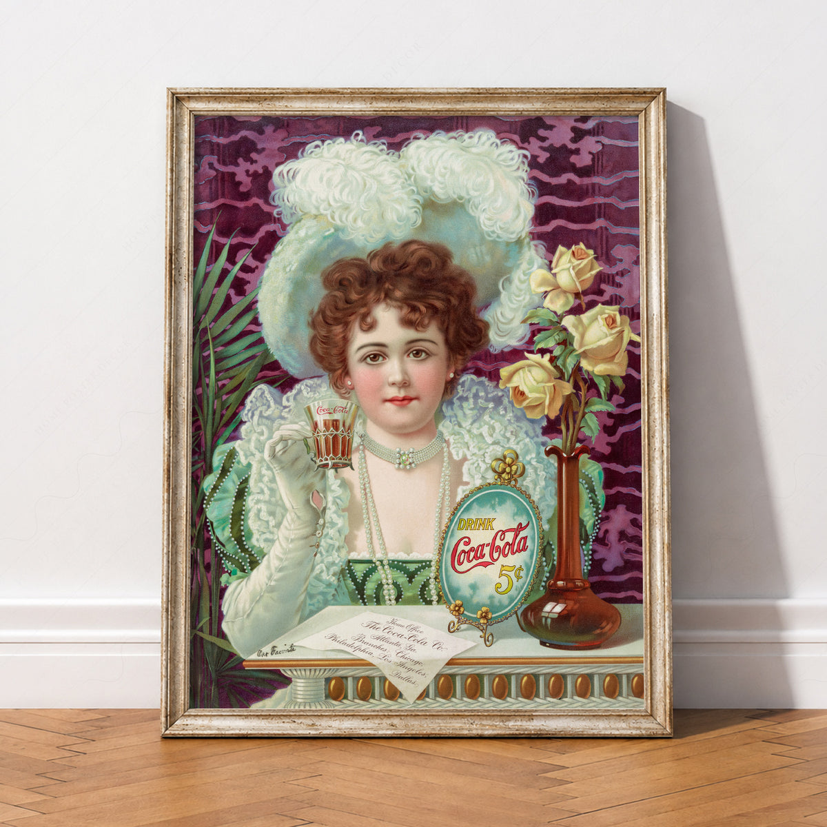 Vintage Coca-Cola Advertising Poster – Victorian Era Retro Wall Art Print – 30-01 — artwork preview 2