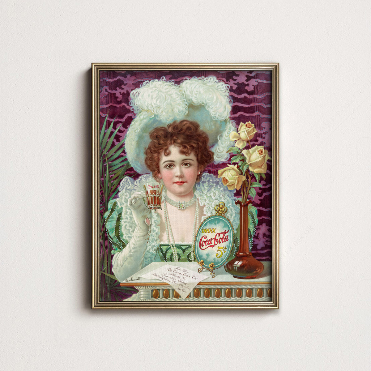 Vintage Coca-Cola Advertising Poster – Victorian Era Retro Wall Art Print – 30-01 — artwork preview 14