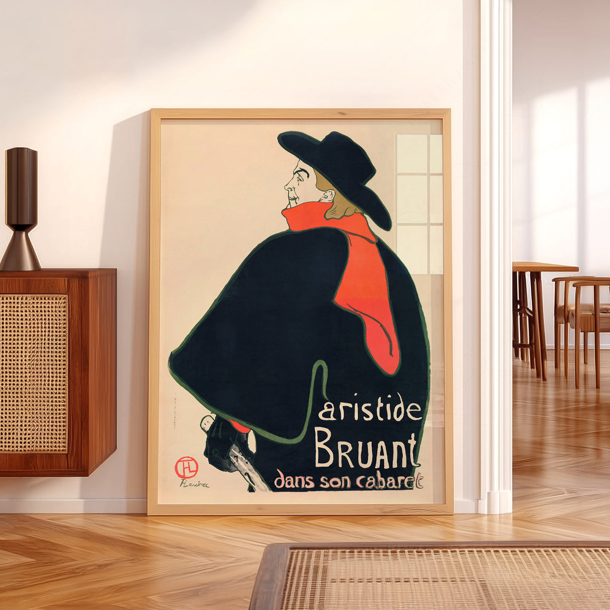Henri de Toulouse-Lautrec Aristide Bruant Cabaret Poster Art Print — artwork preview 5