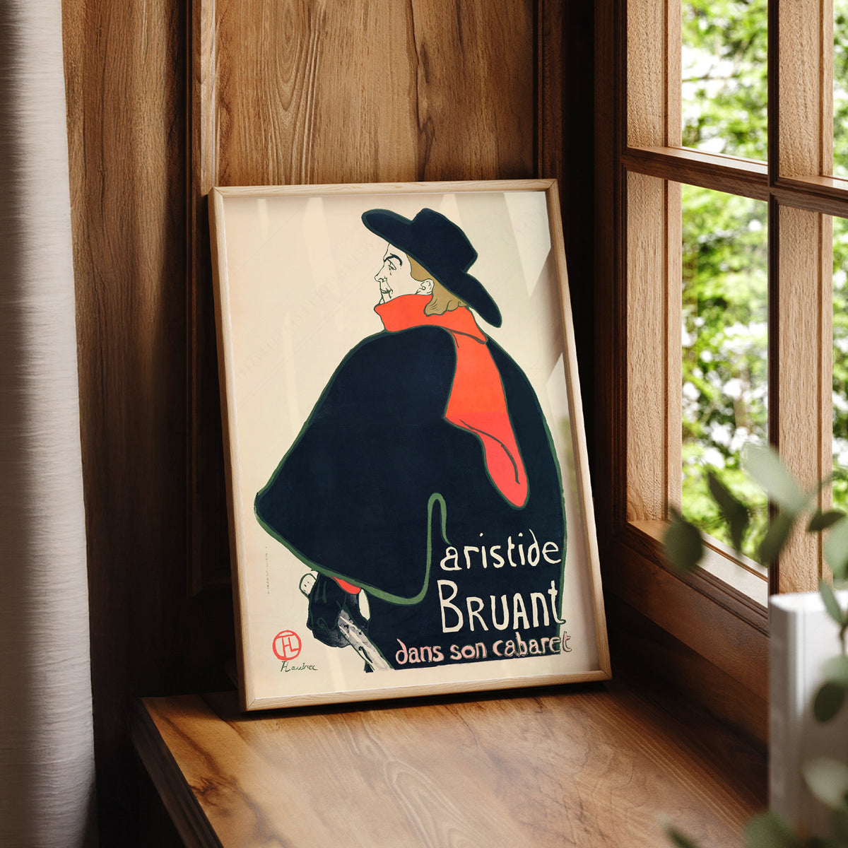 Henri de Toulouse-Lautrec Aristide Bruant Cabaret Poster Art Print — artwork preview 7