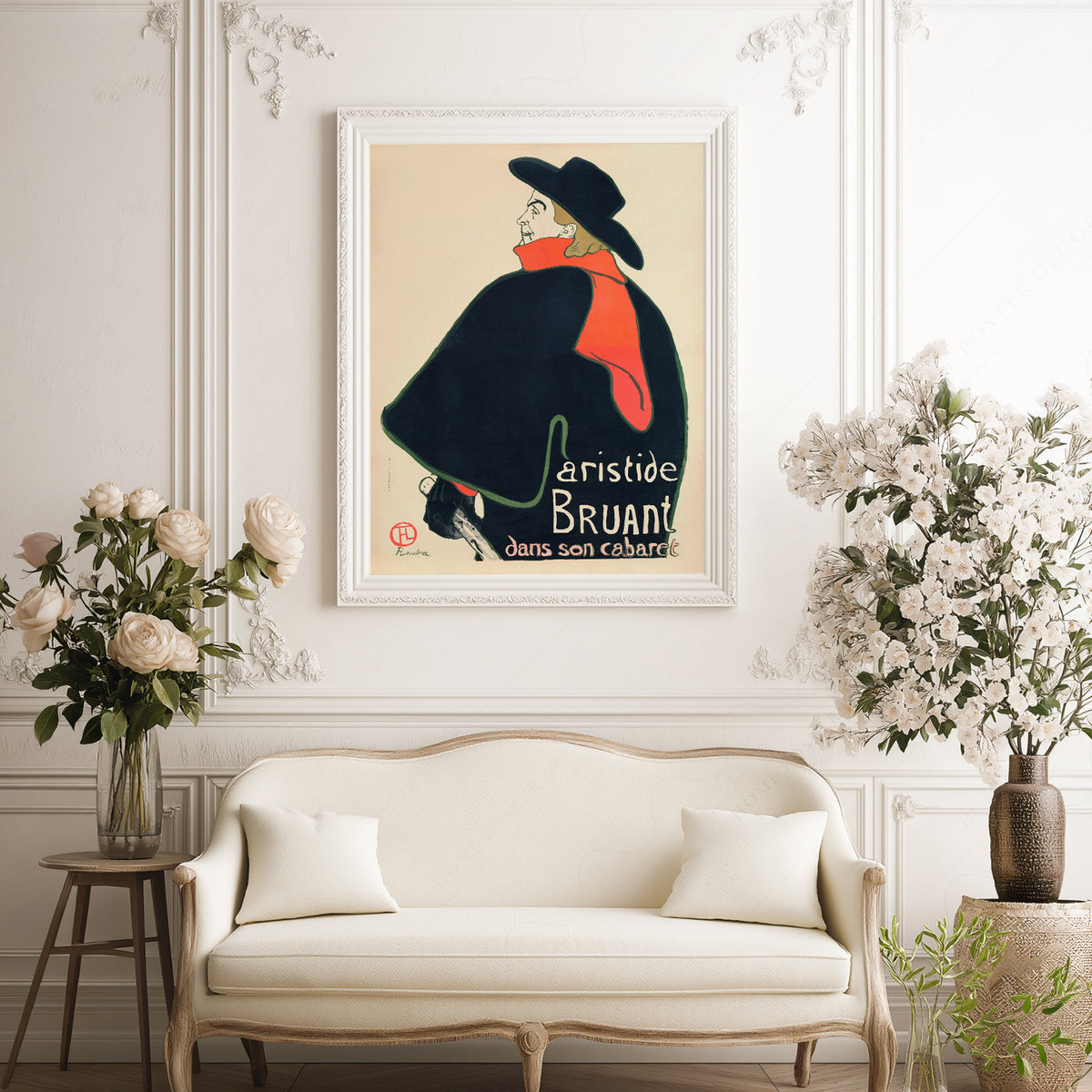 Henri de Toulouse-Lautrec Aristide Bruant Cabaret Poster Art Print — artwork preview 17