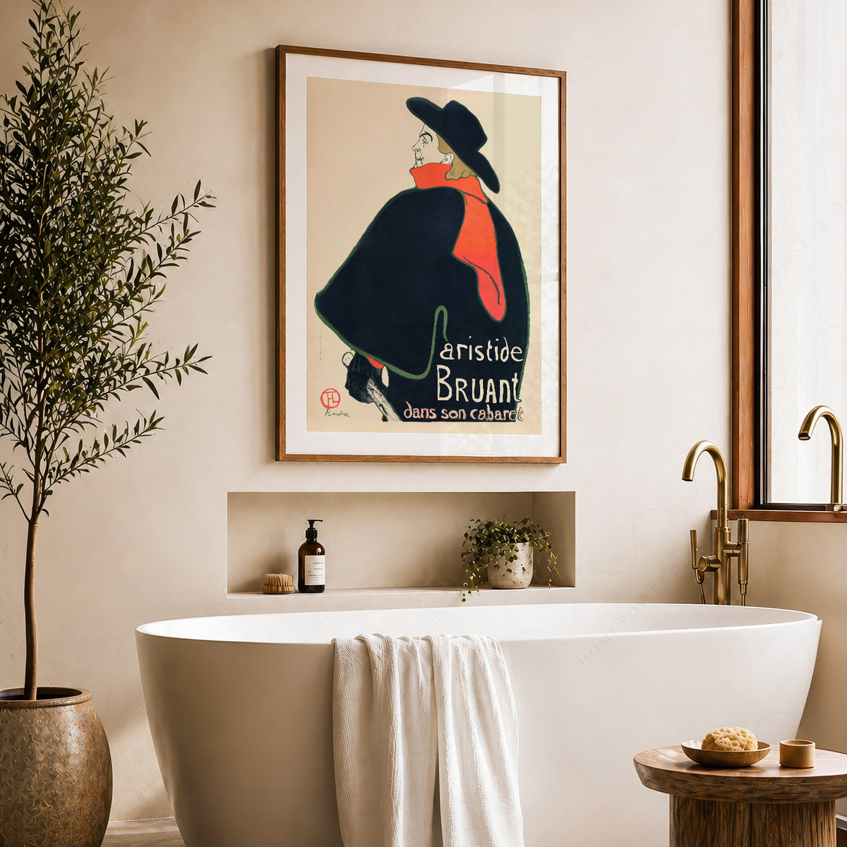 Henri de Toulouse-Lautrec Aristide Bruant Cabaret Poster Art Print — artwork preview 22