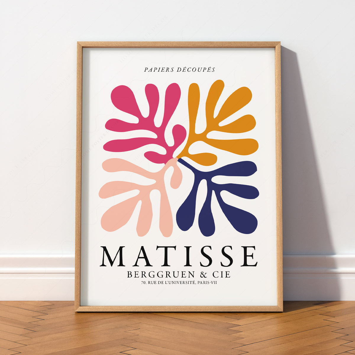 Henri Matisse Multicolour Cut-Out Leaves Art Print — artwork preview 2