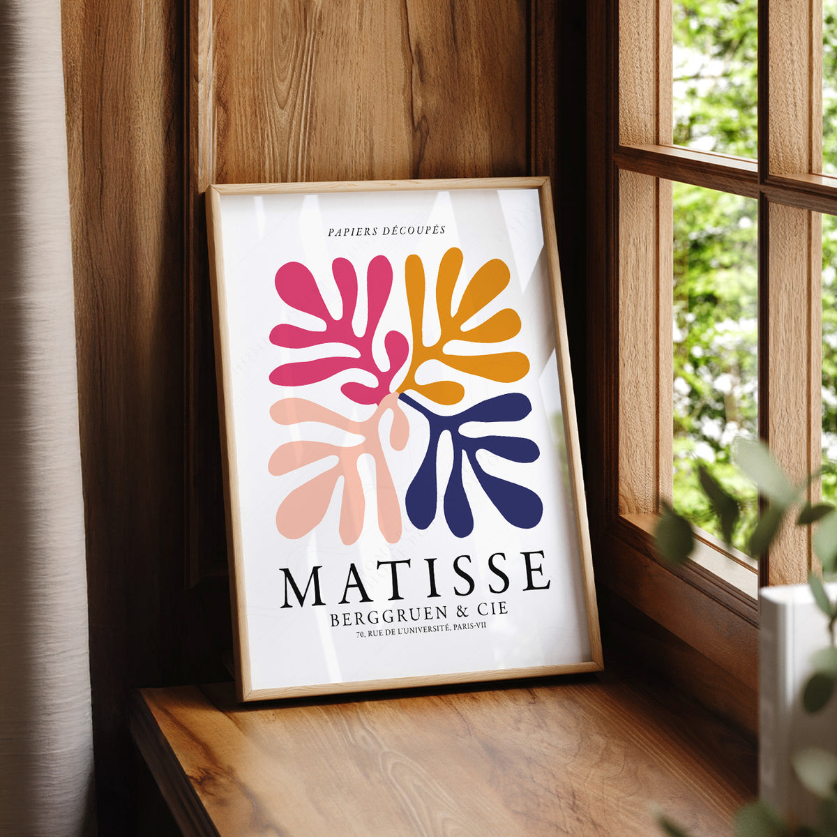 Henri Matisse Multicolour Cut-Out Leaves Art Print — artwork preview 7