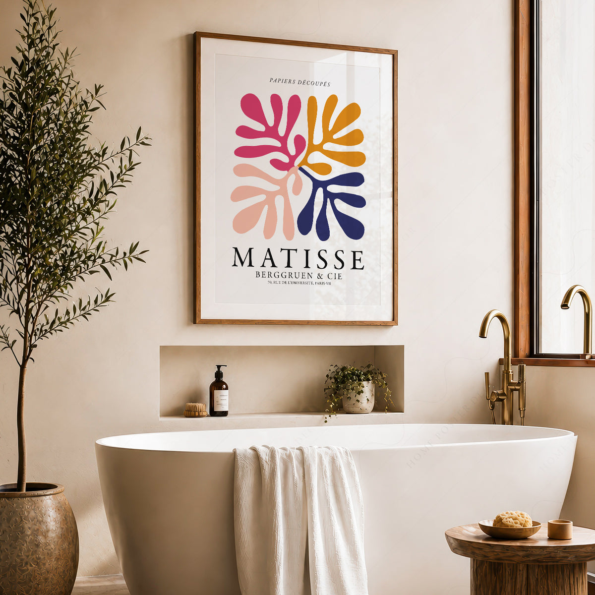 Henri Matisse Multicolour Cut-Out Leaves Art Print — artwork preview 22