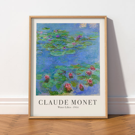 Claude Monet Water Lilies 1906 Art Print – Classic Wall Decor Poster — artwork preview 2