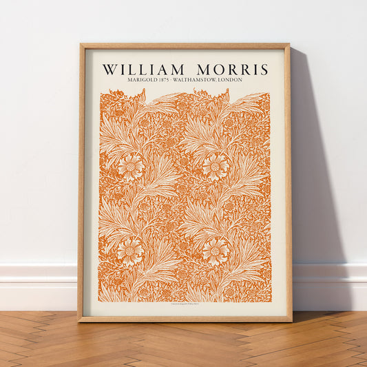 William Morris Marigold 1875 Art Print – Arts and Crafts Wall Decor — artwork preview 2