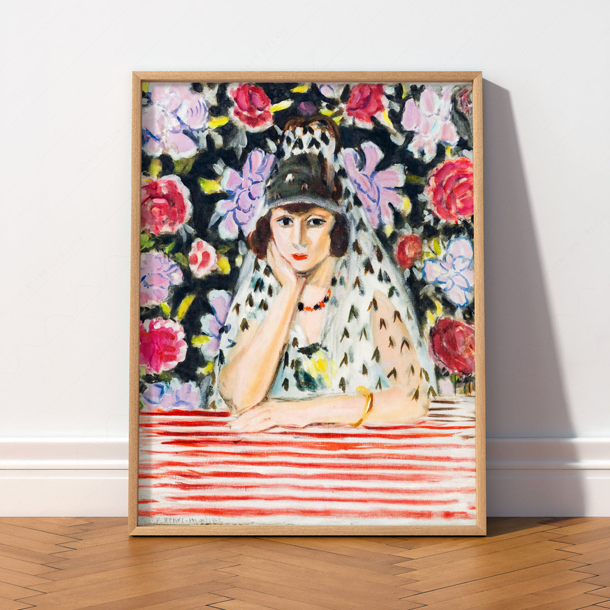 Henri Matisse Woman with a Mantilla Art Print — artwork preview 2