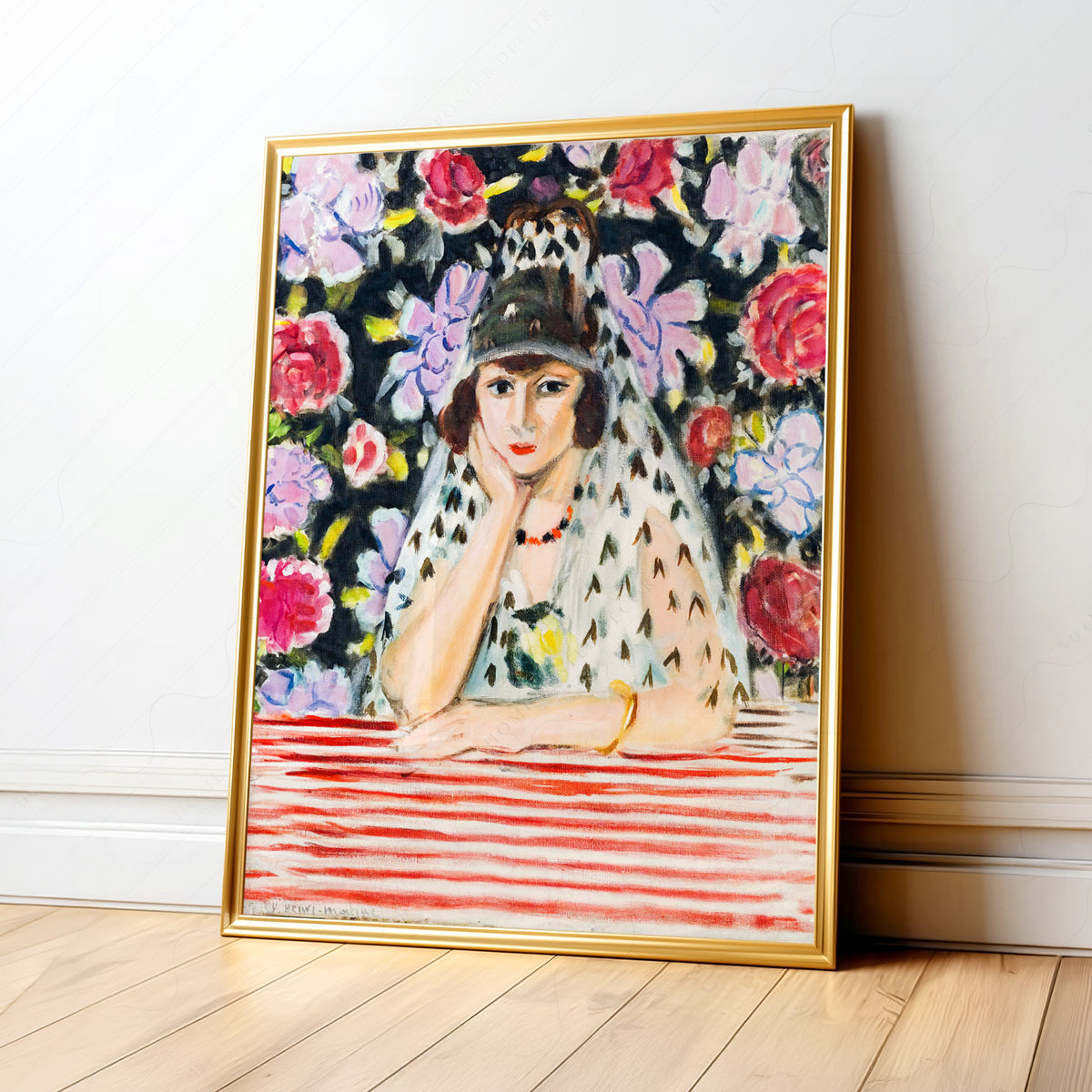 Henri Matisse Woman with a Mantilla Art Print — artwork preview 1