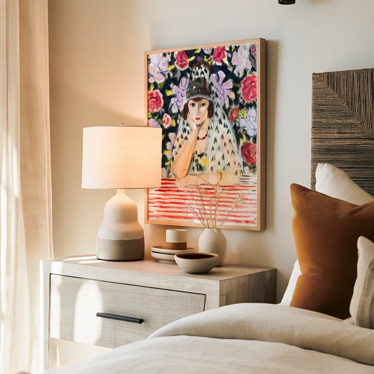 Henri Matisse Woman with a Mantilla Art Print — artwork preview 19