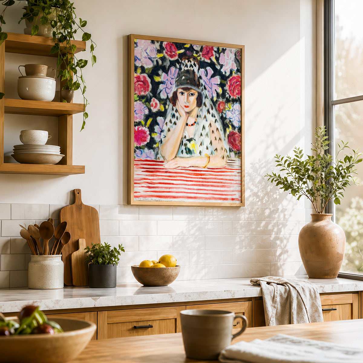 Henri Matisse Woman with a Mantilla Art Print — artwork preview 23