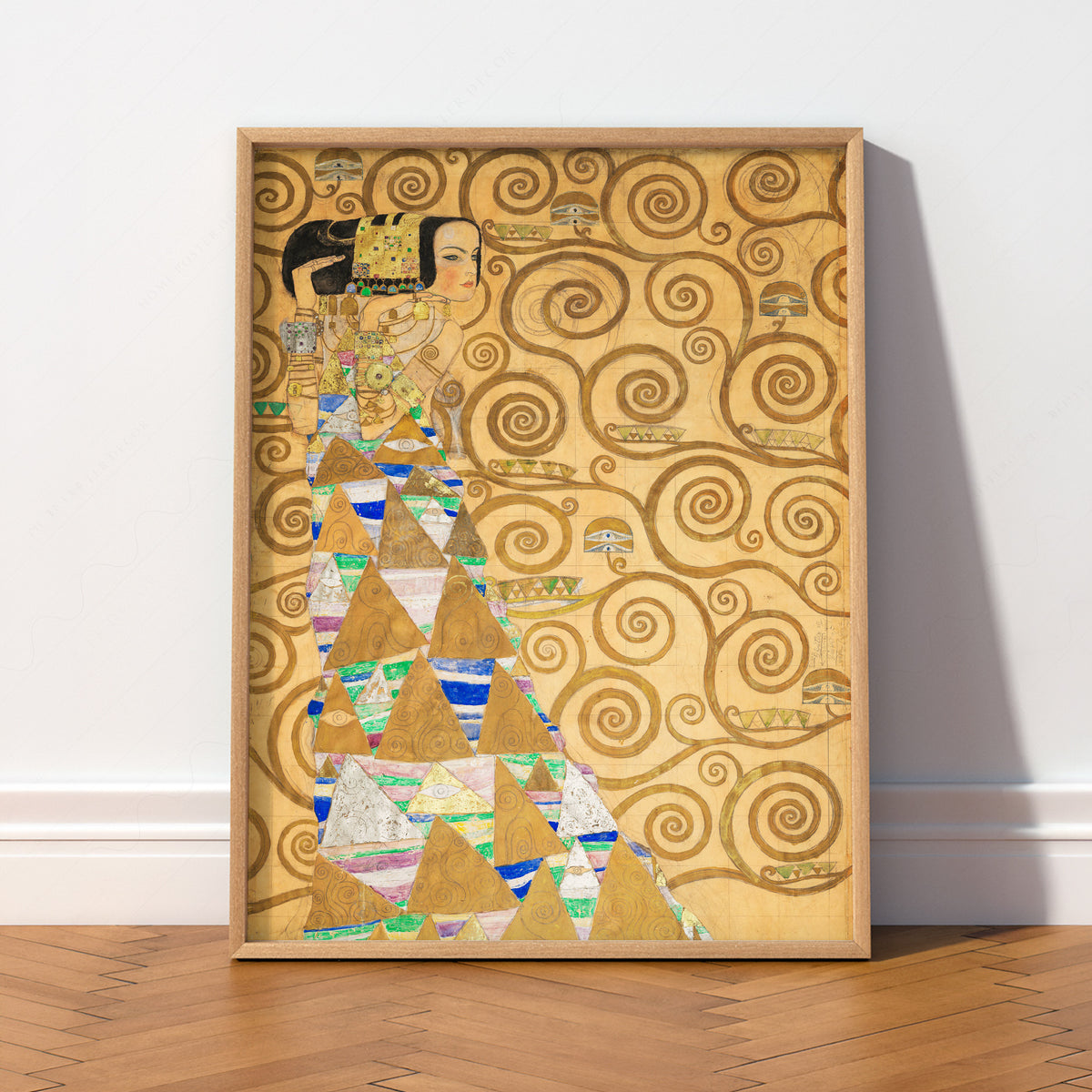 Gustav Klimt Expectation Art Print — artwork preview 2