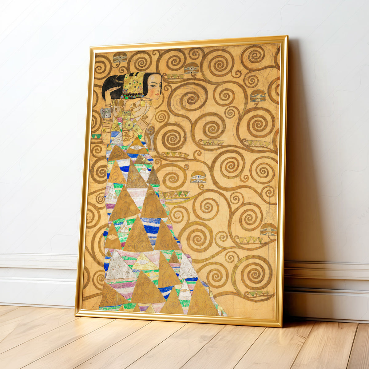 Gustav Klimt Expectation Art Print — artwork preview 1