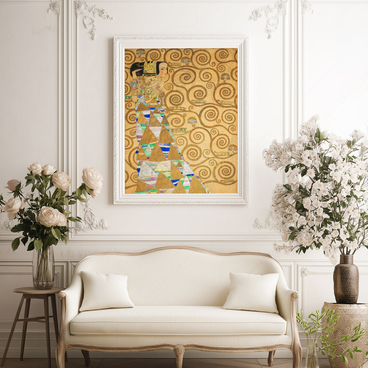 Gustav Klimt Expectation Art Print — artwork preview 17