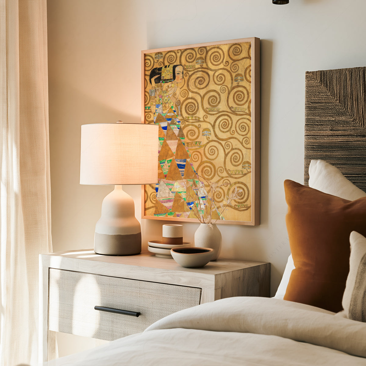 Gustav Klimt Expectation Art Print — artwork preview 19