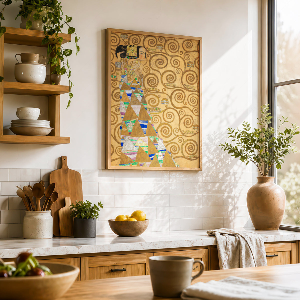 Gustav Klimt Expectation Art Print — artwork preview 23