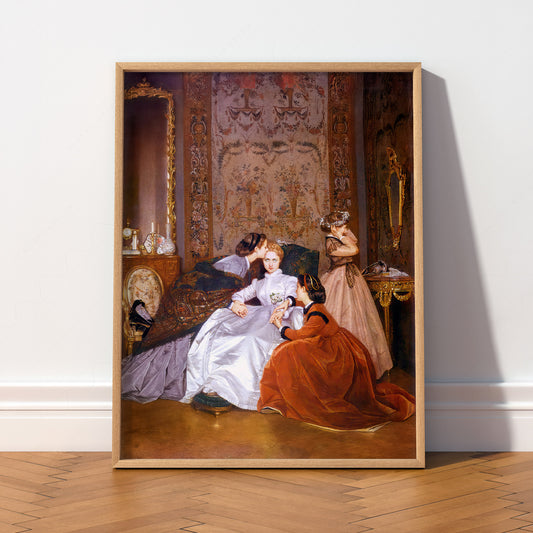 Auguste Toulmouche The Reluctant Bride Print – Victorian Wall Art Poster — artwork preview 2