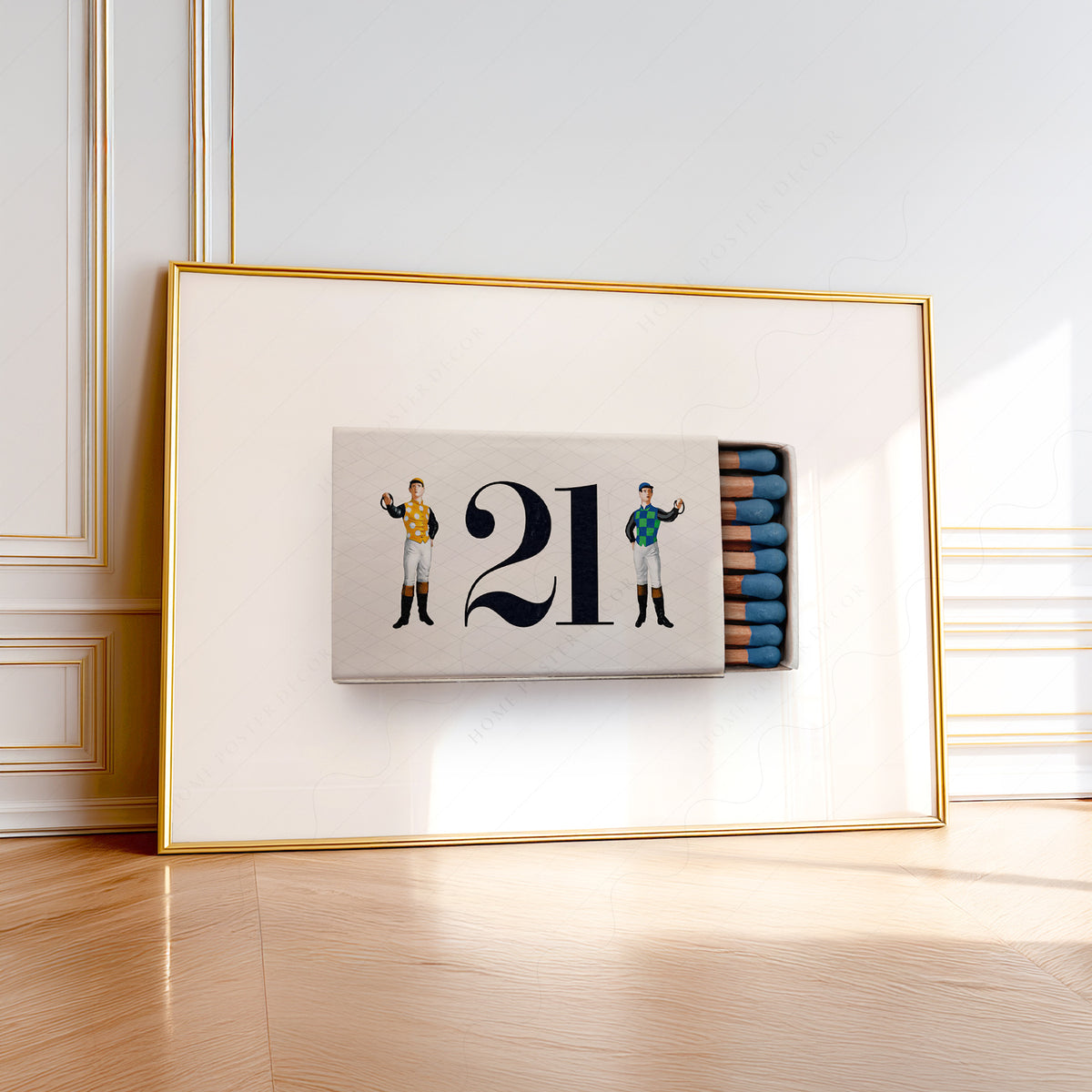 21 Club Matchbox Art Print — artwork preview 1