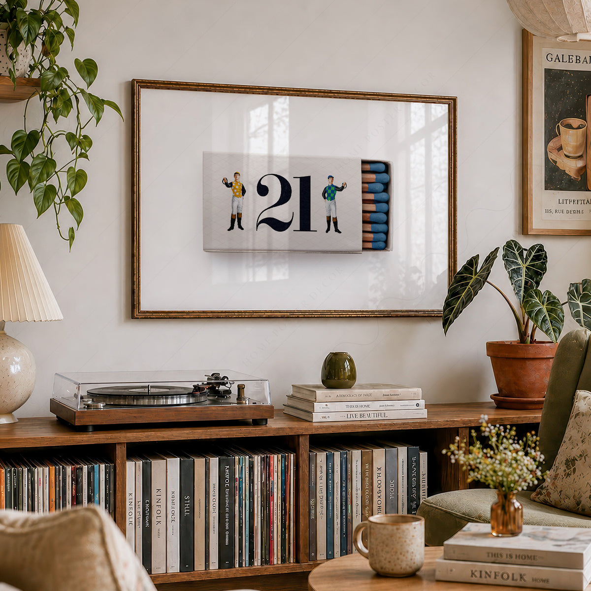 21 Club Matchbox Art Print — artwork preview 19